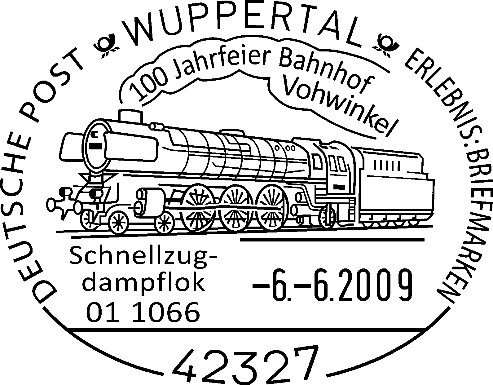 Sonderstempel 100 Jahrfeier Bahnhof Vohwinkel