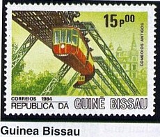 Schwebebahnmarke Guinea-Bissau 1984
